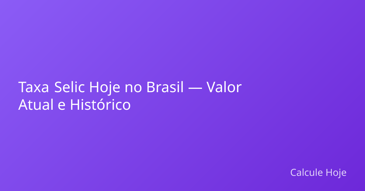 Brazil's Selic Rate Today: 14.75% and Its Economic Impact